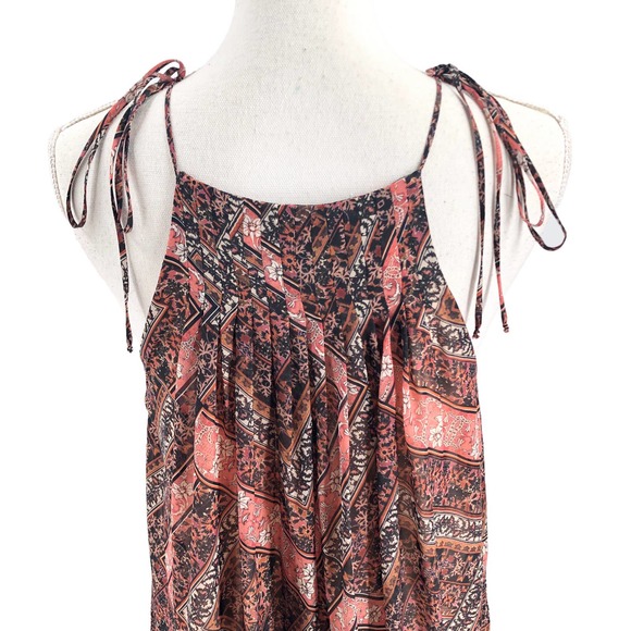 NSR NWOT Womens Size Small Sleeveless Gwen Maxi Dress Bohemian Paisley Printed - Picture 4 of 8